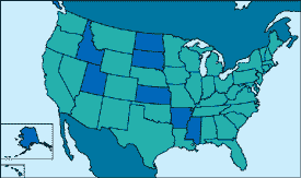 map of United States