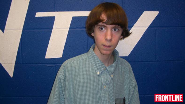 Adam Lanza in 2008, when he was in the 10th grade at Newton High School. Adam joined the tech club in high school, but withdrew from school when he was 16. (Frontline)